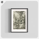アートポスター-The Holy Family with Joachim and Saint Anne - アルブレヒト デューラー Poster.