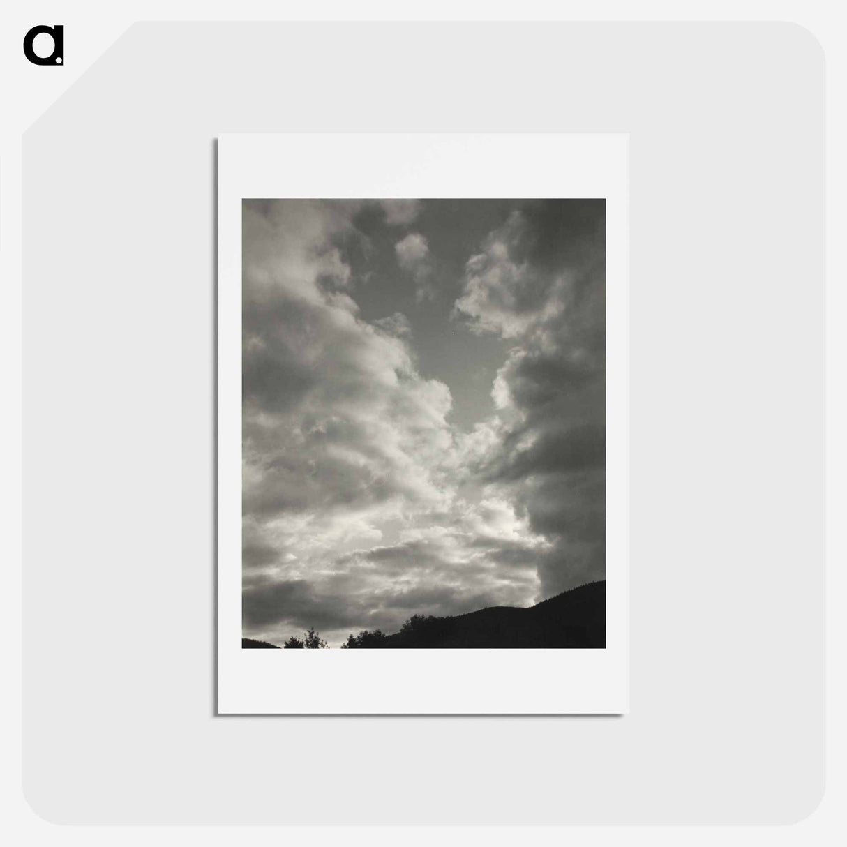 アートポストカード-Music–A Sequence of Ten Cloud Photographs, No. II - アルフレッド スティーグリッツ Postcard.
