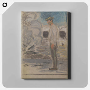 アートパネル-Swain in a yard - アーノルド ピーター ワイズ クビンチャン Canvas.