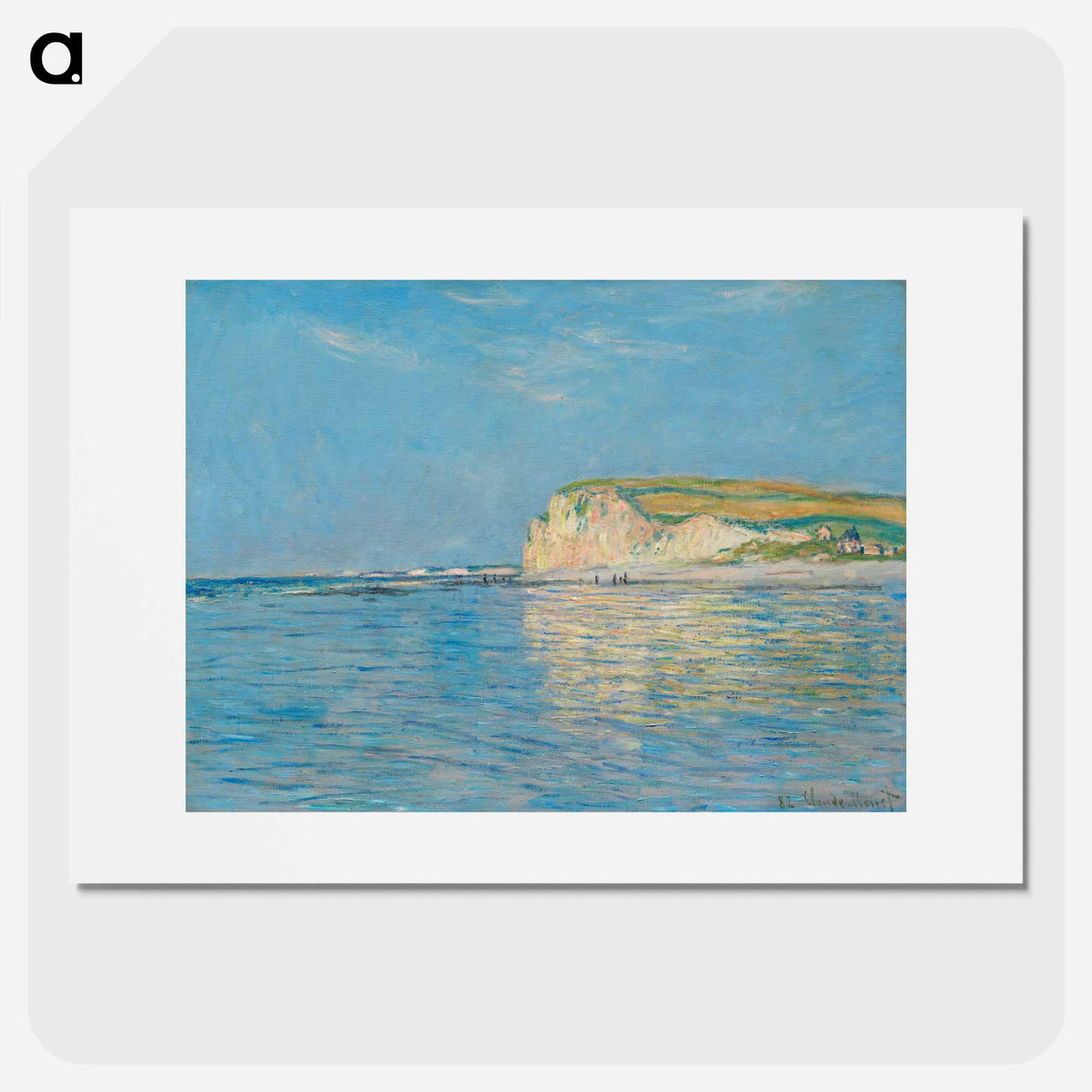 Low Tide at Pourville, near Dieppe - Claude Monet Poster.