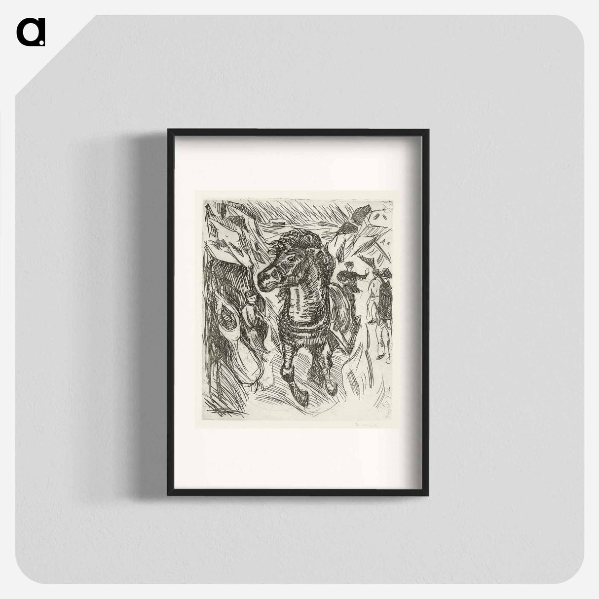 Galloping Horse - Edvard Munch Poster.
