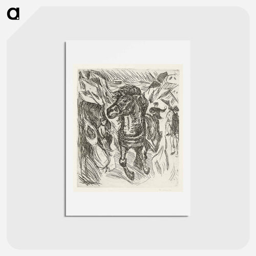 Galloping Horse - エドヴァルド ムンク Postcard.