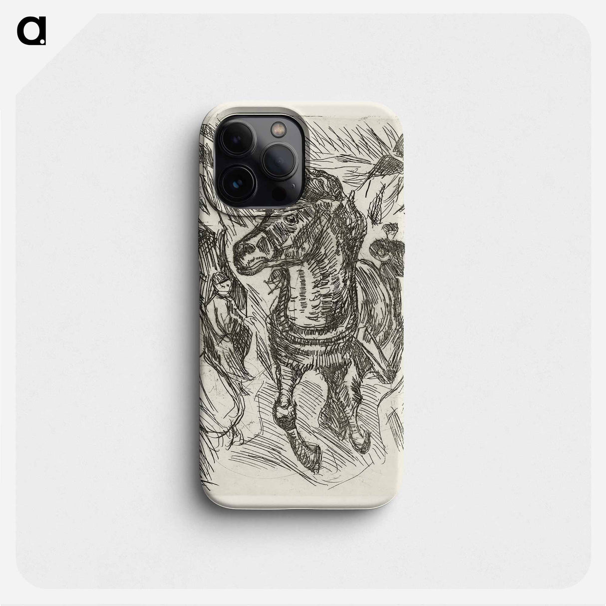 Galloping Horse - Edvard Munch Phone Case.