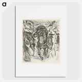 Galloping Horse - Edvard Munch Poster.