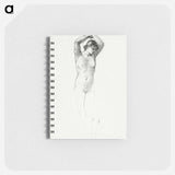 アートメモ帳-Standing Female Nude with Arms Raised - エドワード バーン ジョーンズ Memo.