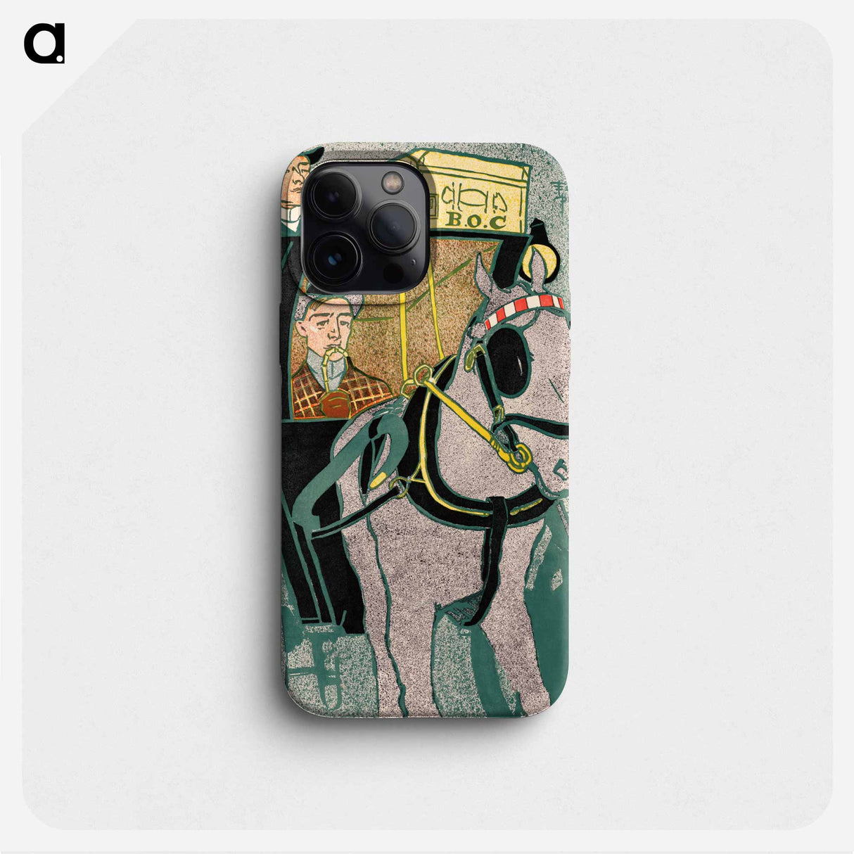 Man in carriage - Edward Penfield Phone Case.