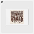 アートポストカード-Invitation to an Exhibition of the Artists Group Brücke - エルンスト ルートヴィヒ キルヒナー Postcard.