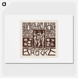 Invitation to an Exhibition of the Artists Group Brücke - Ernst Ludwig Kirchner Poster.