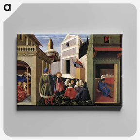 アートパネル-The Story of St. Nicholas - フラ アンジェリコ Canvas.