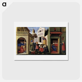アートポストカード-The Story of St. Nicholas - フラ アンジェリコ Postcard.