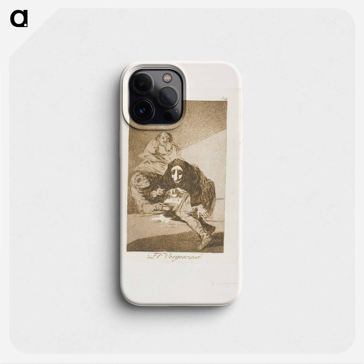 The Shamefaced one - Francisco de Goya Phone Case.