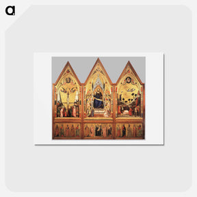 アートポストカード-The Stefaneschi Triptych - ジョット ディ ボンドーネ Postcard.