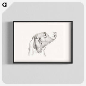 アートポスター-Head of a dog - ジャン ベルナール Poster.