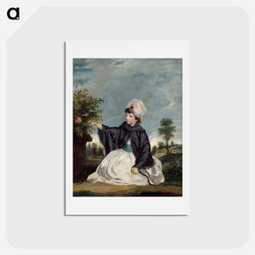 アートポストカード-Lady Caroline Howard - ジョシュア レノルズ Postcard.