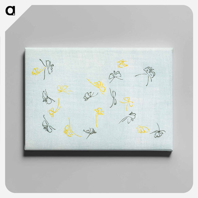 アートパネル-Abstract butterfly - 神坂 雪佳 Canvas.