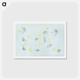 アートポストカード-Abstract butterfly - 神坂 雪佳 Postcard.