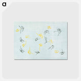 アートポストカード-Abstract butterfly - 神坂 雪佳 Postcard.