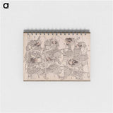 Katsushika Hokusai’s samurai, Album of Sketches - 葛飾 北斎 Memo.