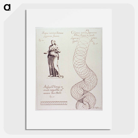 アートポスター-Statua Matronae Romanae Serpentem Foventis
 - 国立医学図書館 Poster.