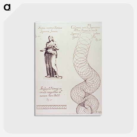 アートポストカード-Statua Matronae Romanae Serpentem Foventis
 - 国立医学図書館 Postcard.