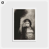 アートポストカード-Frontispiece from Emile Verhaeren's Les Debacles - オディロン ルドン Postcard.
