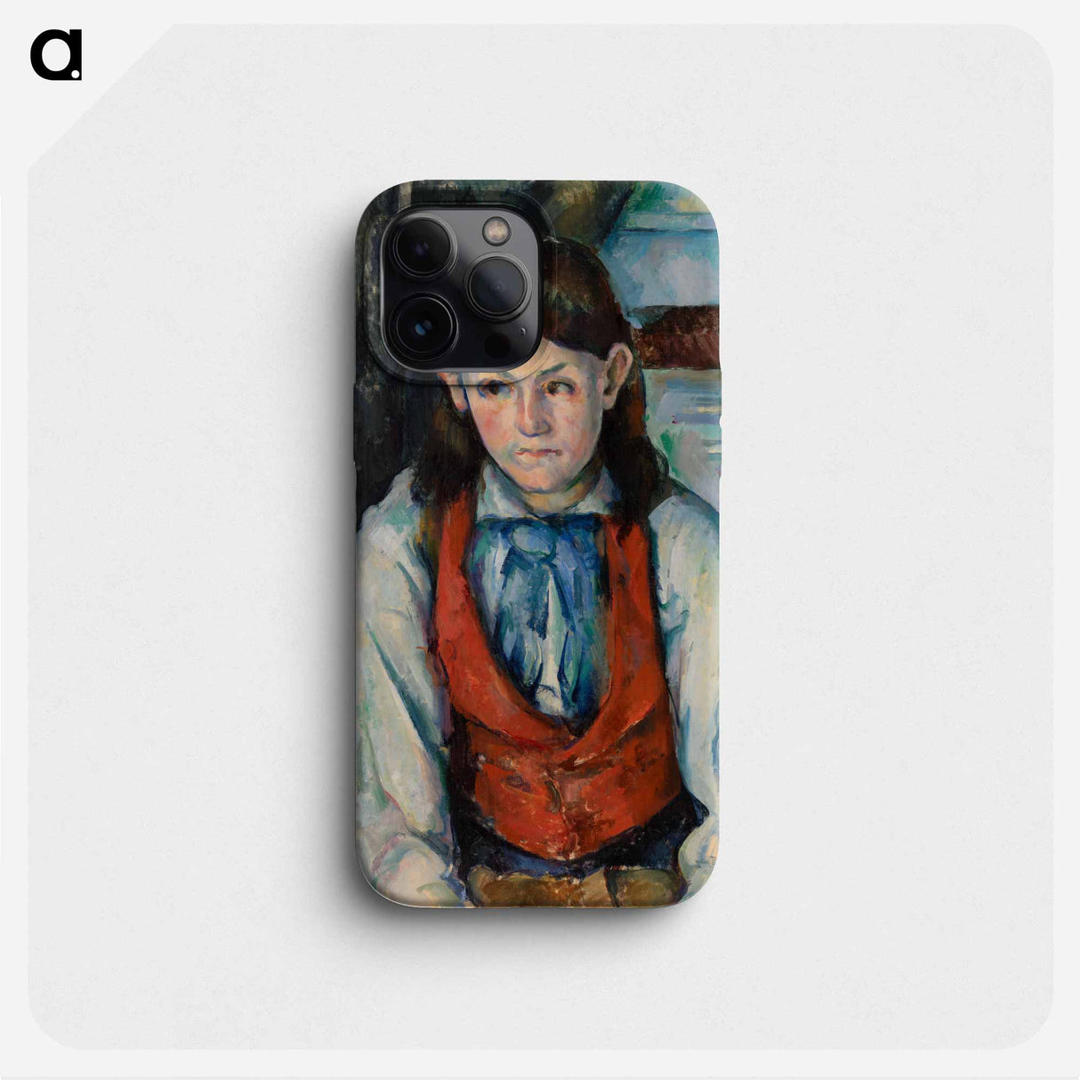 Boy in a Red Vest - ポール セザンヌ Phone Case.