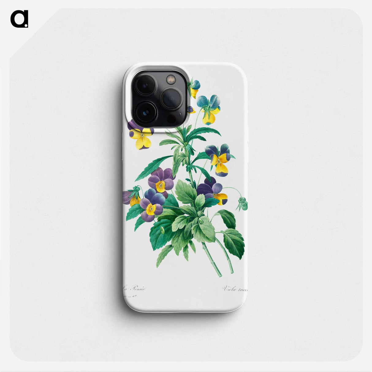 Wild pansy - Pierre Joseph Redouté Phone Case.