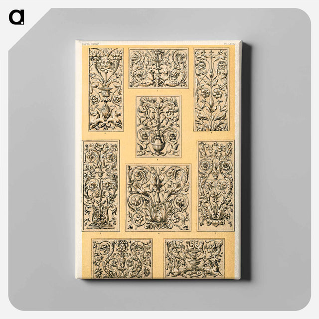 アートパネル-Nineteenth-Century Ornament Pattern
 - 装飾の文法 Canvas.