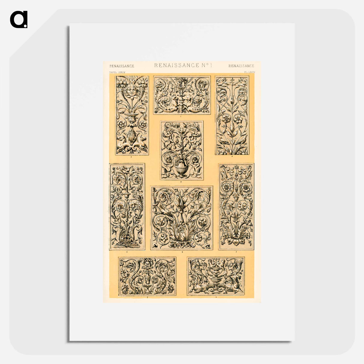 アートポスター-Nineteenth-Century Ornament Pattern
 - 装飾の文法 Poster.