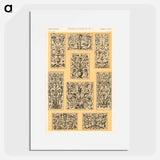アートポスター-Nineteenth-Century Ornament Pattern
 - 装飾の文法 Poster.