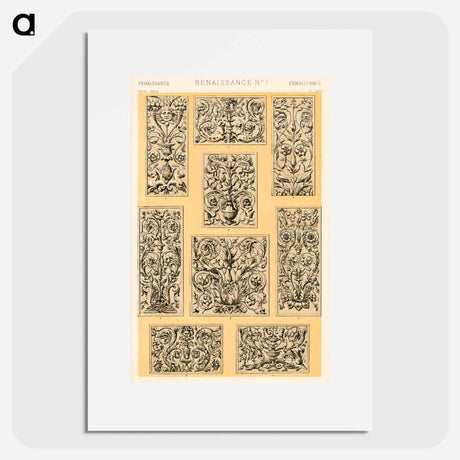 アートポスター-Nineteenth-Century Ornament Pattern
 - 装飾の文法 Poster.