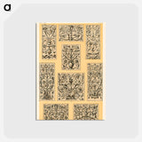 アートポストカード-Nineteenth-Century Ornament Pattern
 - 装飾の文法 Postcard.