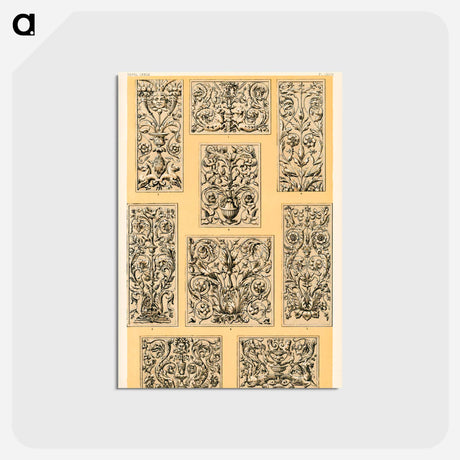 アートポストカード-Nineteenth-Century Ornament Pattern
 - 装飾の文法 Postcard.