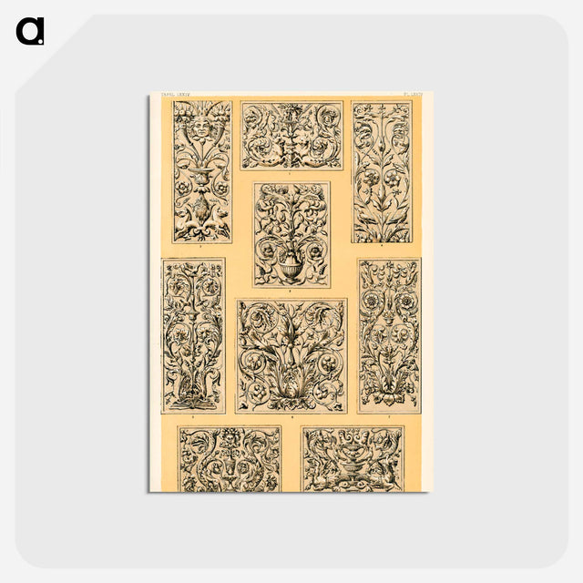 アートポストカード-Nineteenth-Century Ornament Pattern
 - 装飾の文法 Postcard.