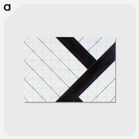 アートポストカード-Counter composition VI - テオ ファン ドゥースブルフ Postcard.