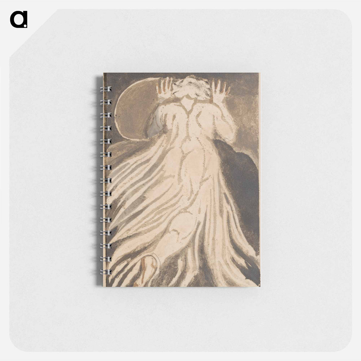アートメモ帳-The First Book of Urizen, Plate 28 (Bentley 27) - ウィリアム ブレイク Memo.