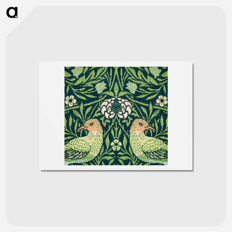 アートポストカード-Fragment pattern - ウィリアム モリス Postcard.