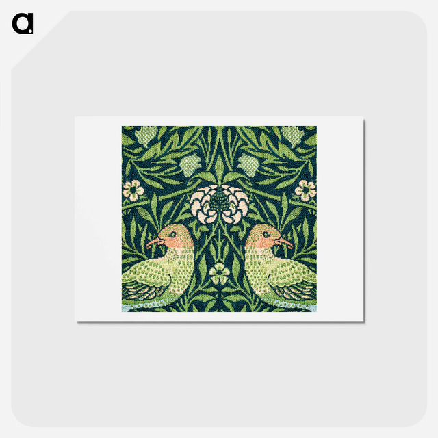 アートポストカード-Fragment pattern - ウィリアム モリス Postcard.