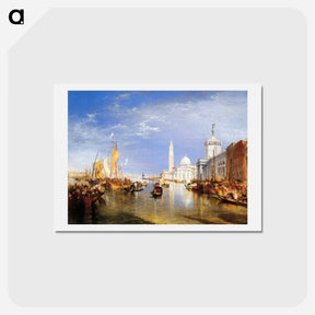 アートポストカード-Venice, The Dogana and San Giorgio Maggiore - ウィリアム ターナー Postcard.