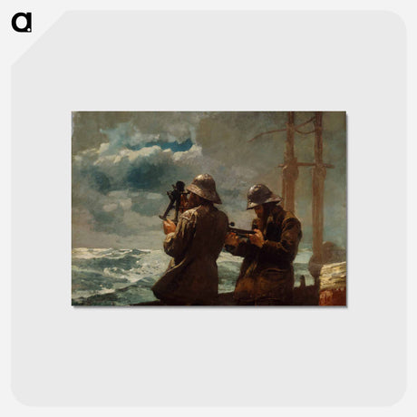 アートポストカード-Eight Bells - ウィンスロー ホーマー Postcard.