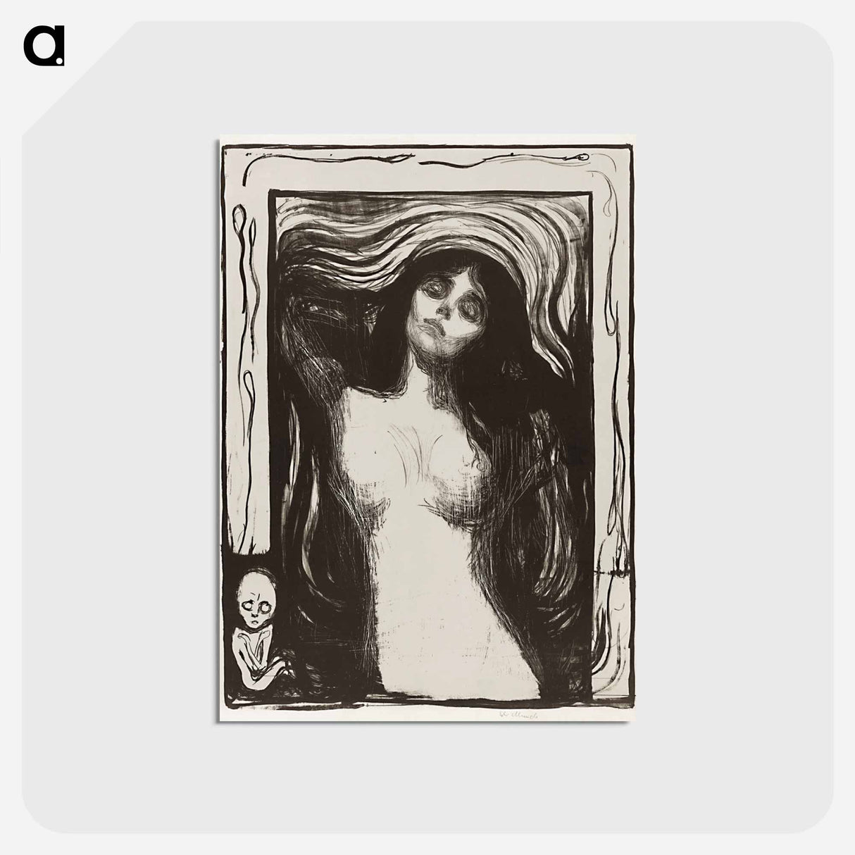 アートポストカード-Madonna Liebendes Weib
 - イェール大学アートギャラリー Postcard.