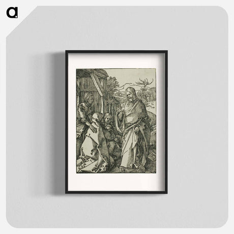アートポスター-Christ Taking Leave of His Mother - アルブレヒト デューラー Poster.