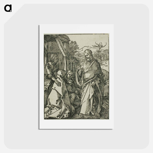 アートポストカード-Christ Taking Leave of His Mother - アルブレヒト デューラー Postcard.