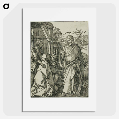 アートポスター-Christ Taking Leave of His Mother - アルブレヒト デューラー Poster.