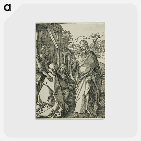 アートポストカード-Christ Taking Leave of His Mother - アルブレヒト デューラー Postcard.