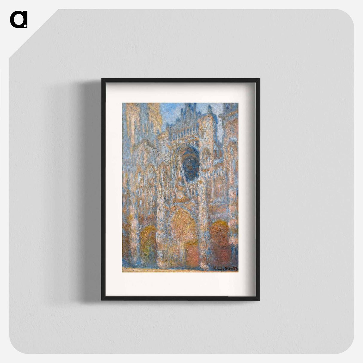 Rouen Cathedral, the Façade in Sunlight - Claude Monet Poster.