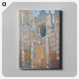 Rouen Cathedral, the Façade in Sunlight - クロード モネ Canvas.