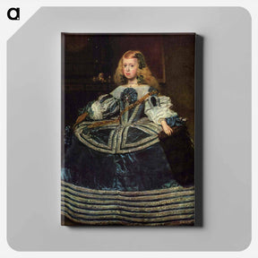 アートパネル-Portrait of the Infanta Margarita - ディエゴ ベラスケス Canvas.
