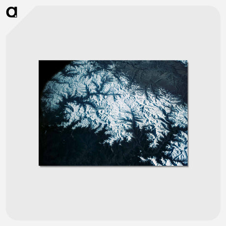 アートポストカード-Himalayan Vista
 - 上空からの地球 Postcard.