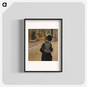 アートポスター-Woman Viewed from Behind (Visit to a Museum) - エドガー ドガ Poster.